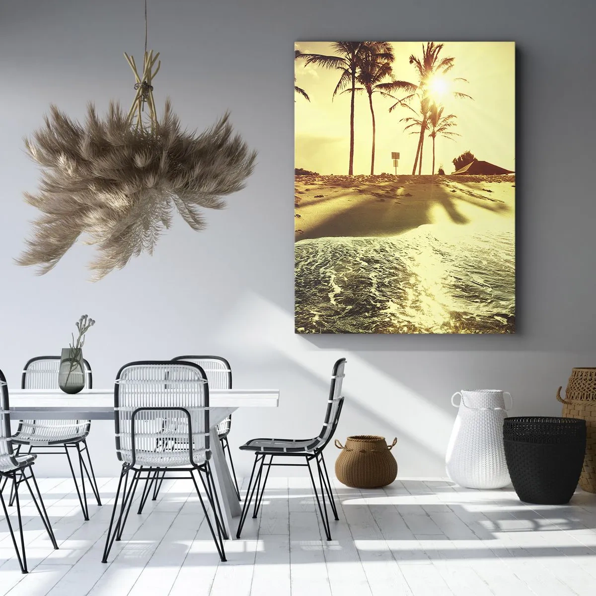 Lærredstryk - Billede på lærred - Eftermiddag i Californien - 45x80 cm