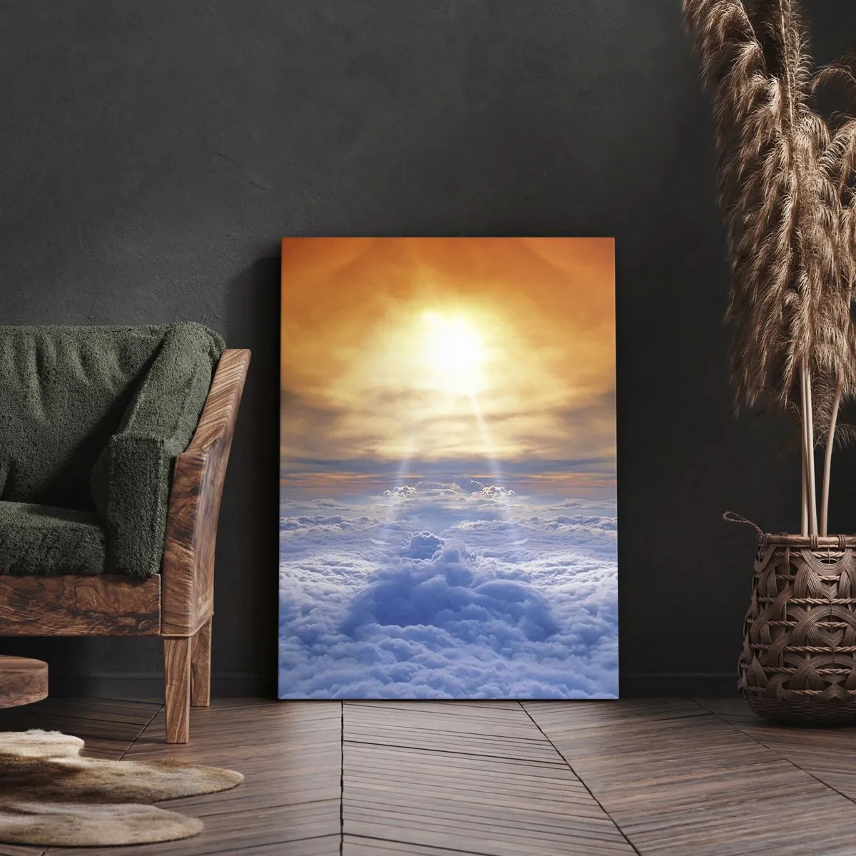 Lærredstryk - Billede på lærred - Mystisk landskab - 50x70 cm