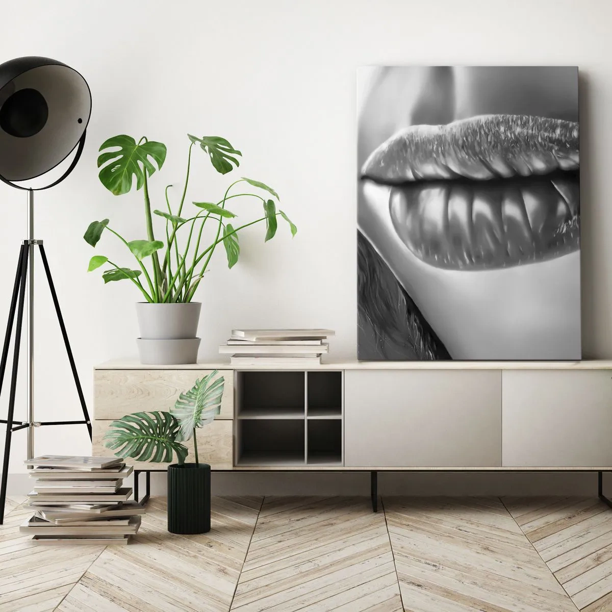 Lærredstryk - Billede på lærred - Jeg ved, hvad du tænker... - 50x70 cm