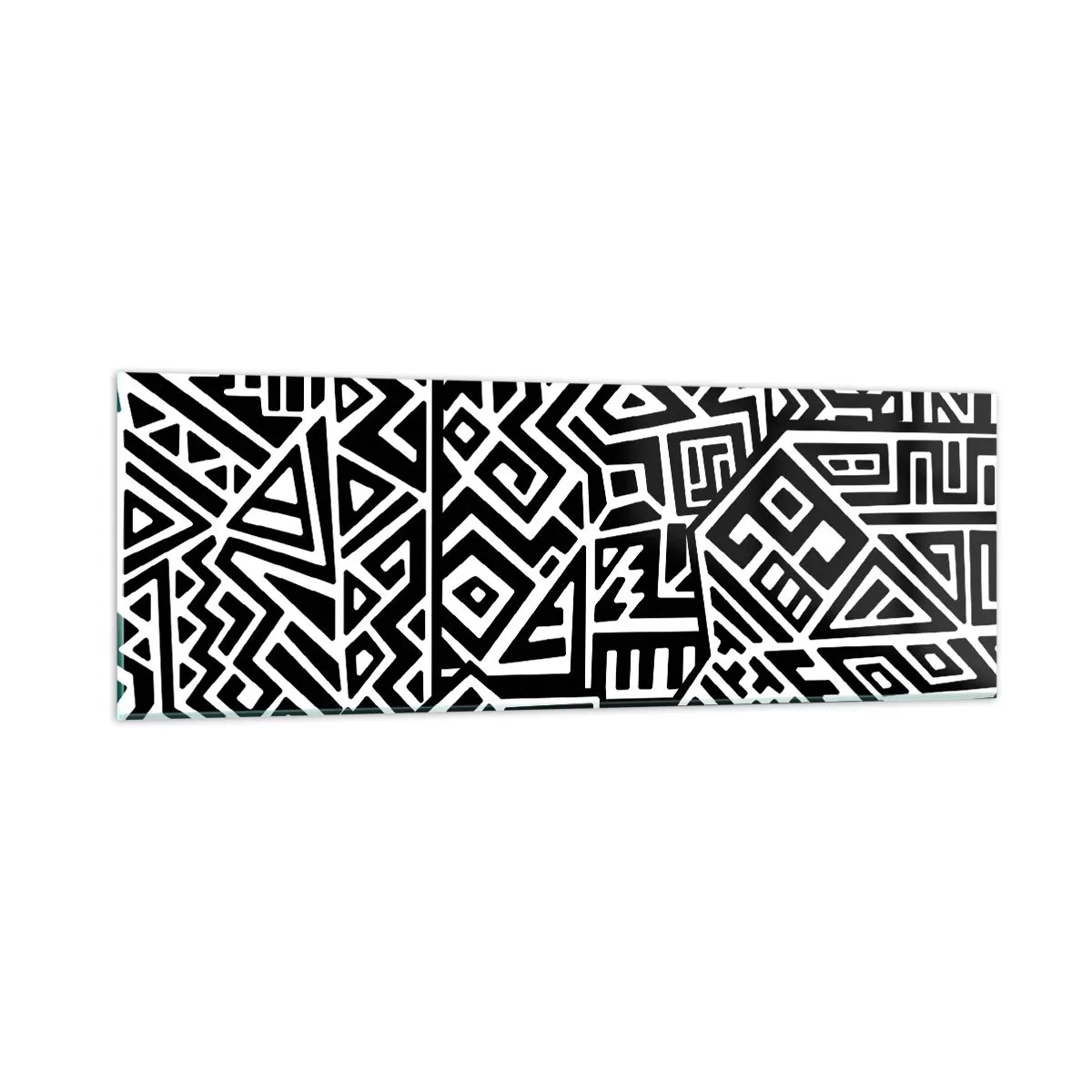 Billede på glas - Præcolumbiansk sammensætning - 90x30 cm