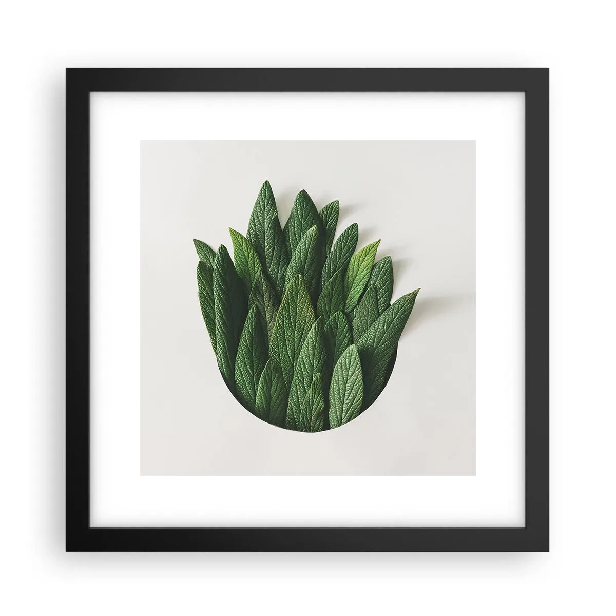 Plakat i sort ramme - Uhæmmet nysgerrighed - 30x30 cm