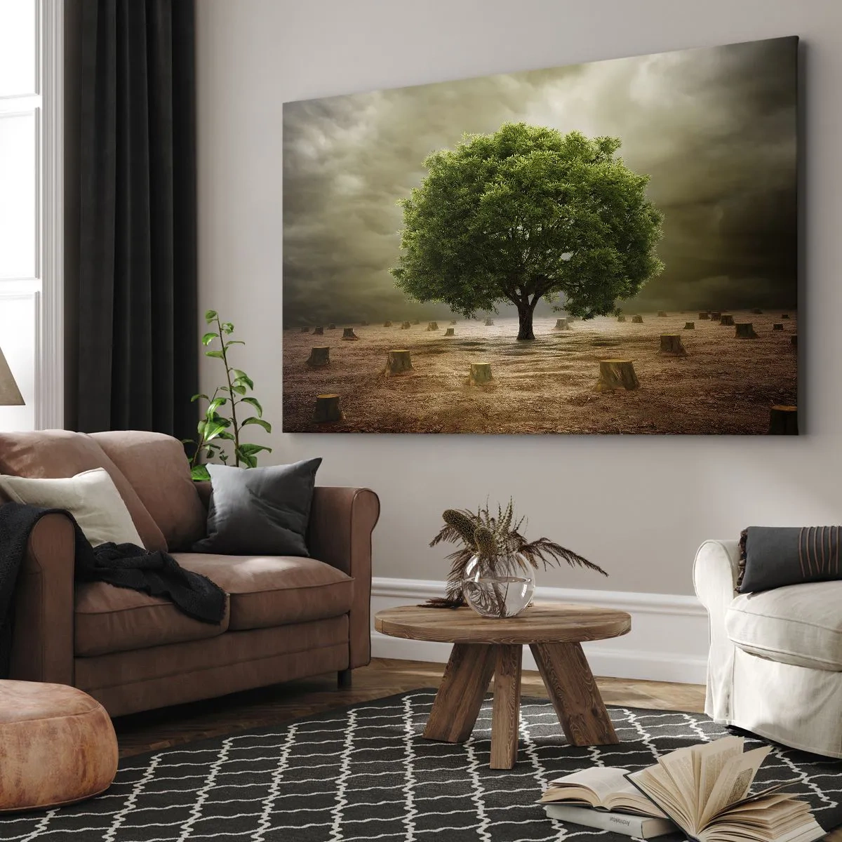 Lærredstryk - Billede på lærred - Alt håb - 100x70 cm