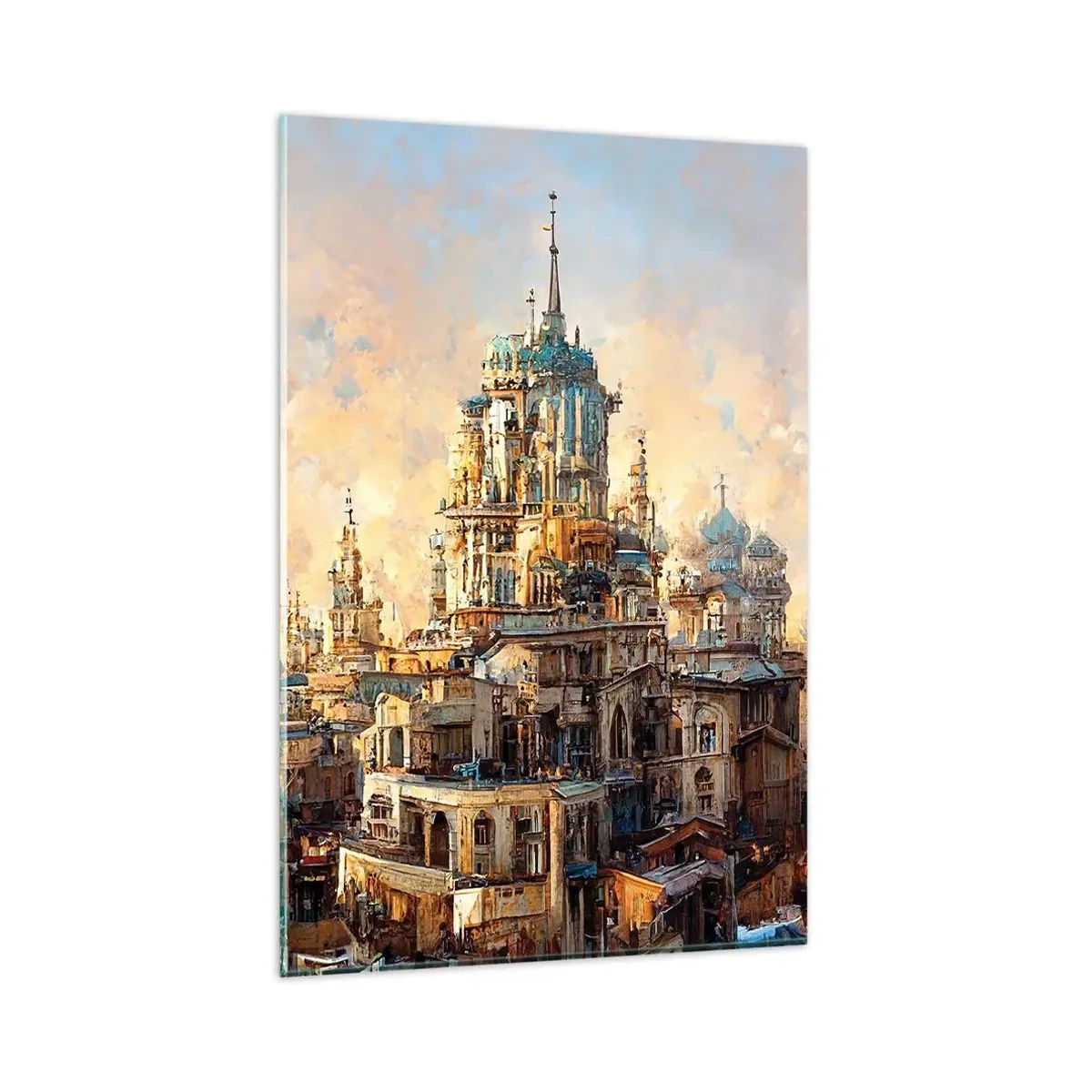 Billede på glas - En by af byer - 80x120 cm