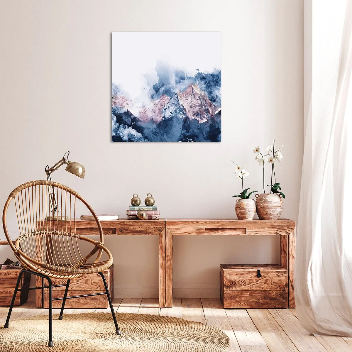 Lærredstryk - Billede på lærred - Dette er toppene! - 40x40 cm