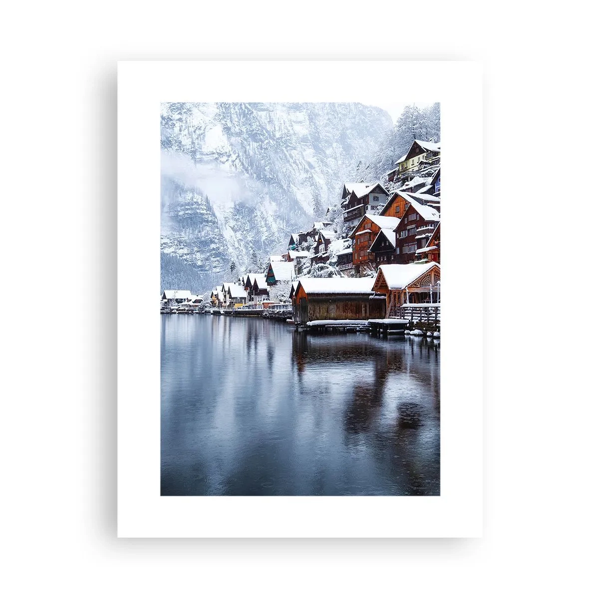 Plakat - I en vinterdekoration - 30x40 cm
