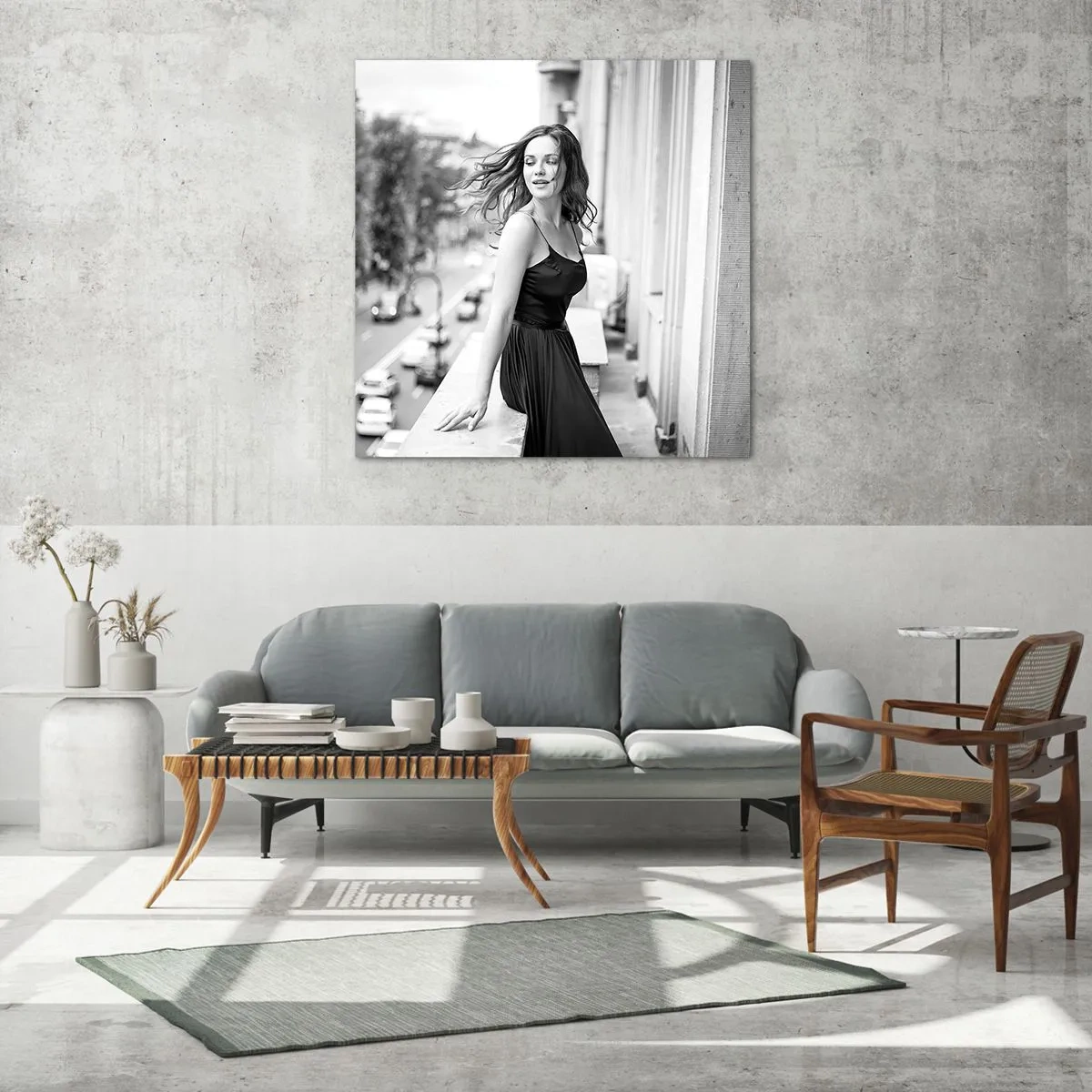 Billede på glas - Bestemt en pariser - 30x30 cm