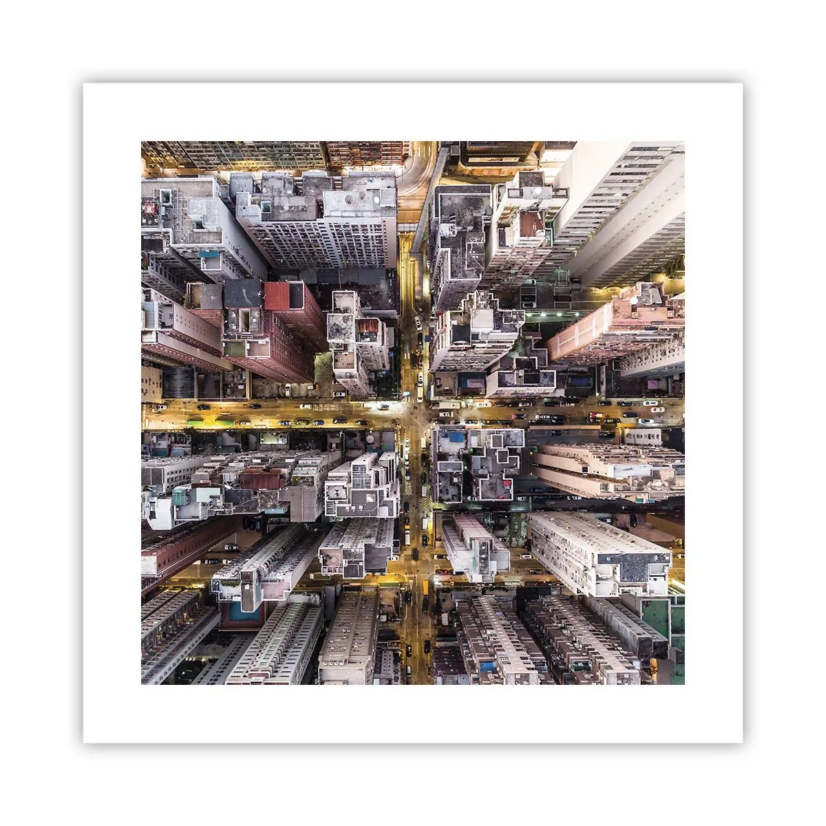 Plakat - Hilsner fra Hong Kong - 40x40 cm
