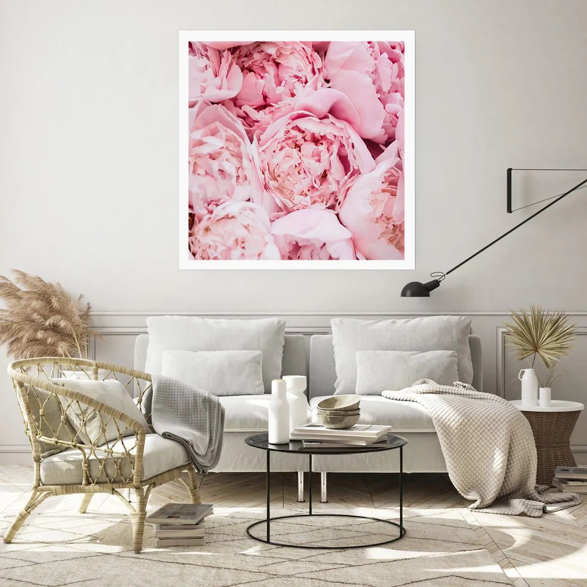 Plakat - Hyggeligt og velduftende - 40x40 cm