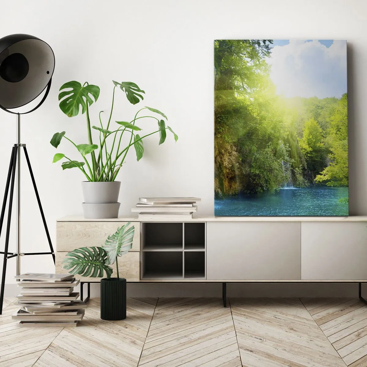 Lærredstryk - Billede på lærred - Det må være Eden - 50x70 cm