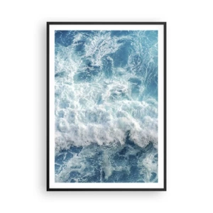 Plakat i sort ramme - Glædeligt og i spring - 70x100 cm