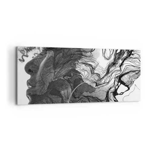 Lærredstryk - Billede på lærred - Forviklet i drømme - 100x40 cm