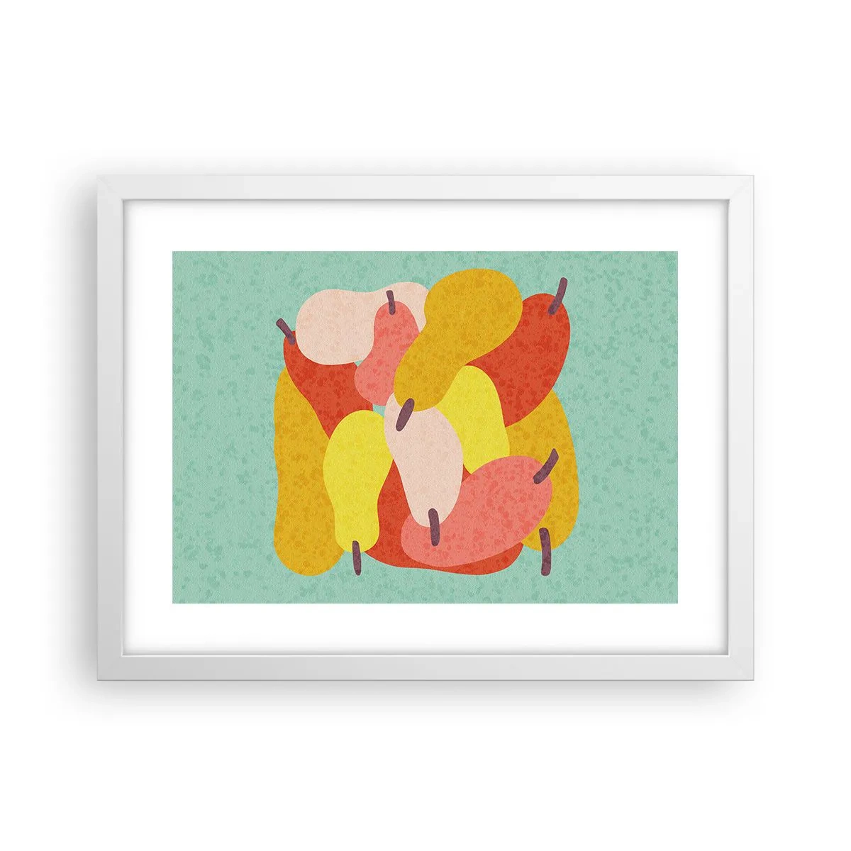 Plakat i hvid ramme - Smag på sommersolen - 40x30 cm