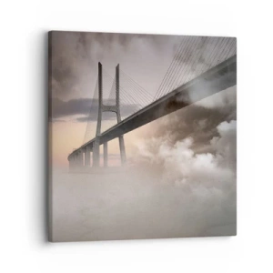 Lærredstryk - Billede på lærred - På en flod, der ikke eksisterer - 30x30 cm