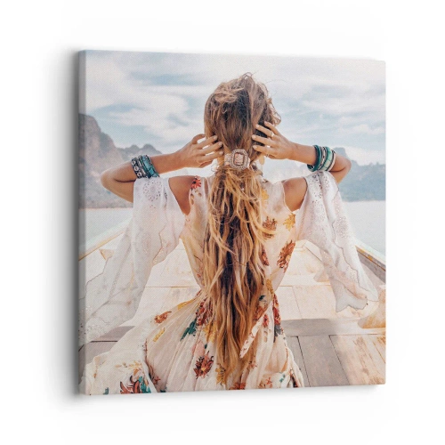 Lærredstryk - Billede på lærred - På vej mod lykken - 30x30 cm