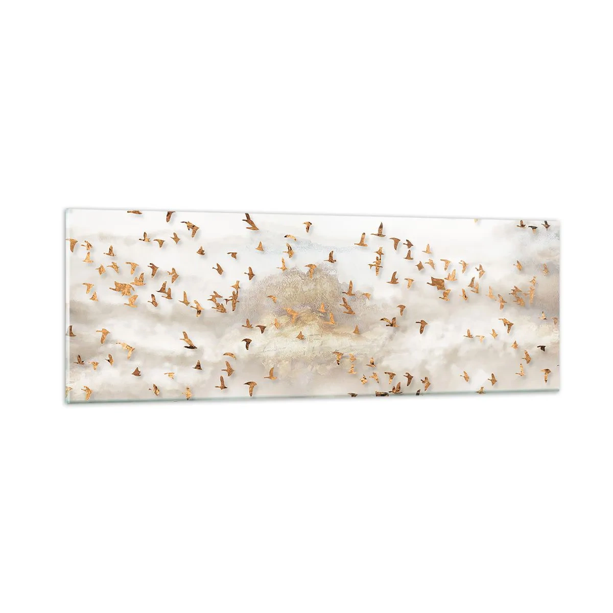 Billede på glas - Det er på tide... - 90x30 cm