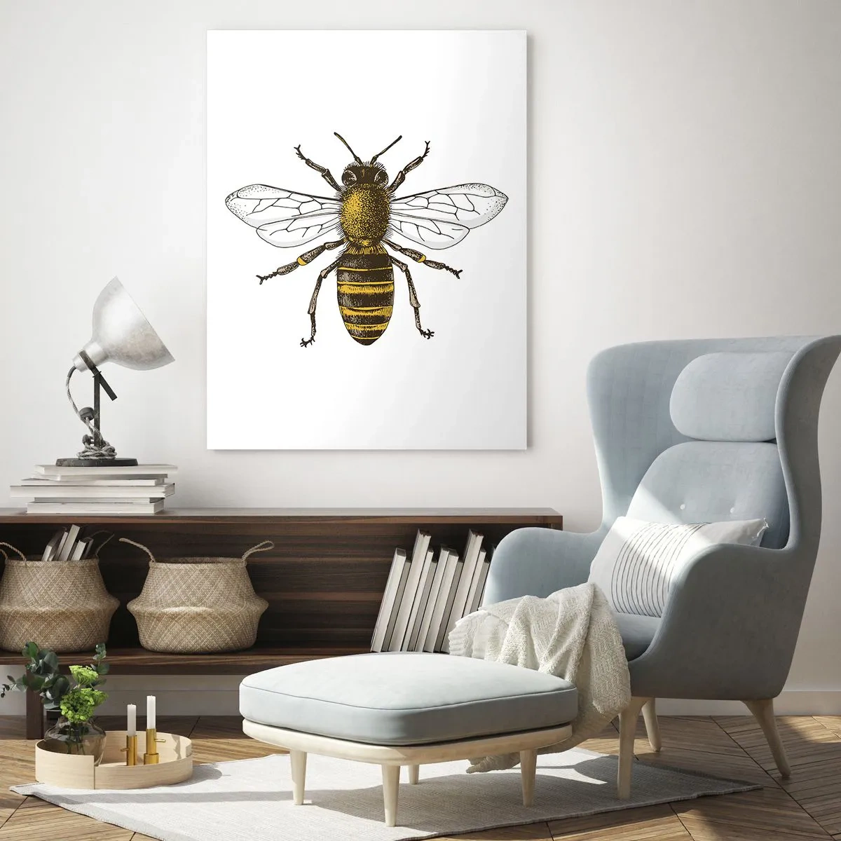 Billede på glas - Smuk og god - 50x70 cm