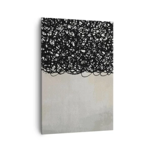 Lærredstryk - Billede på lærred - En hvirvlende abstraktion - 70x100 cm