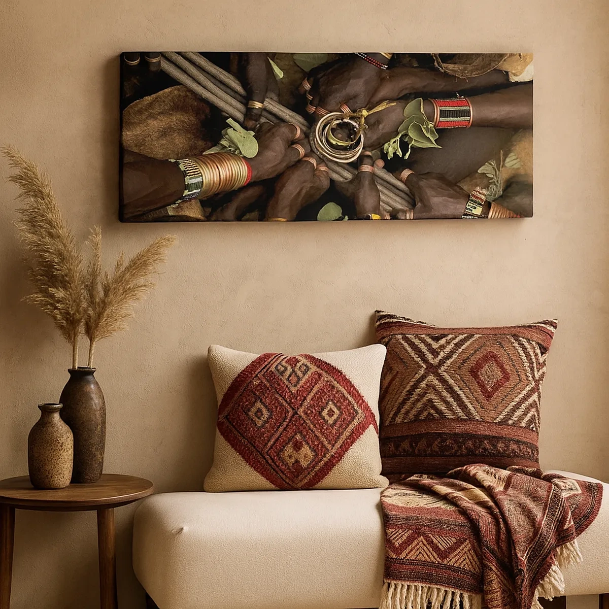 Lærredstryk - Billede på lærred - Vi er sammen - 30x30 cm