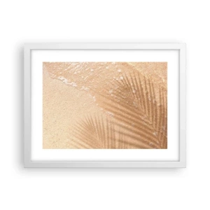Plakat i hvid ramme - Skyggen af en varm sommer - 40x30 cm