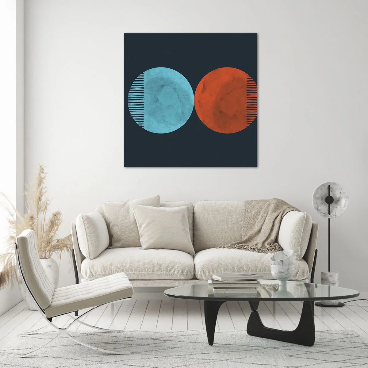 Billede på glas - Kun geometri? - 60x60 cm