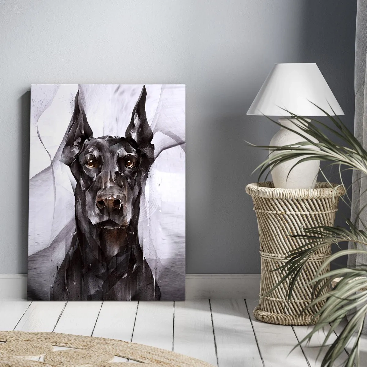 Lærredstryk - Billede på lærred - Nobelt født - 50x70 cm