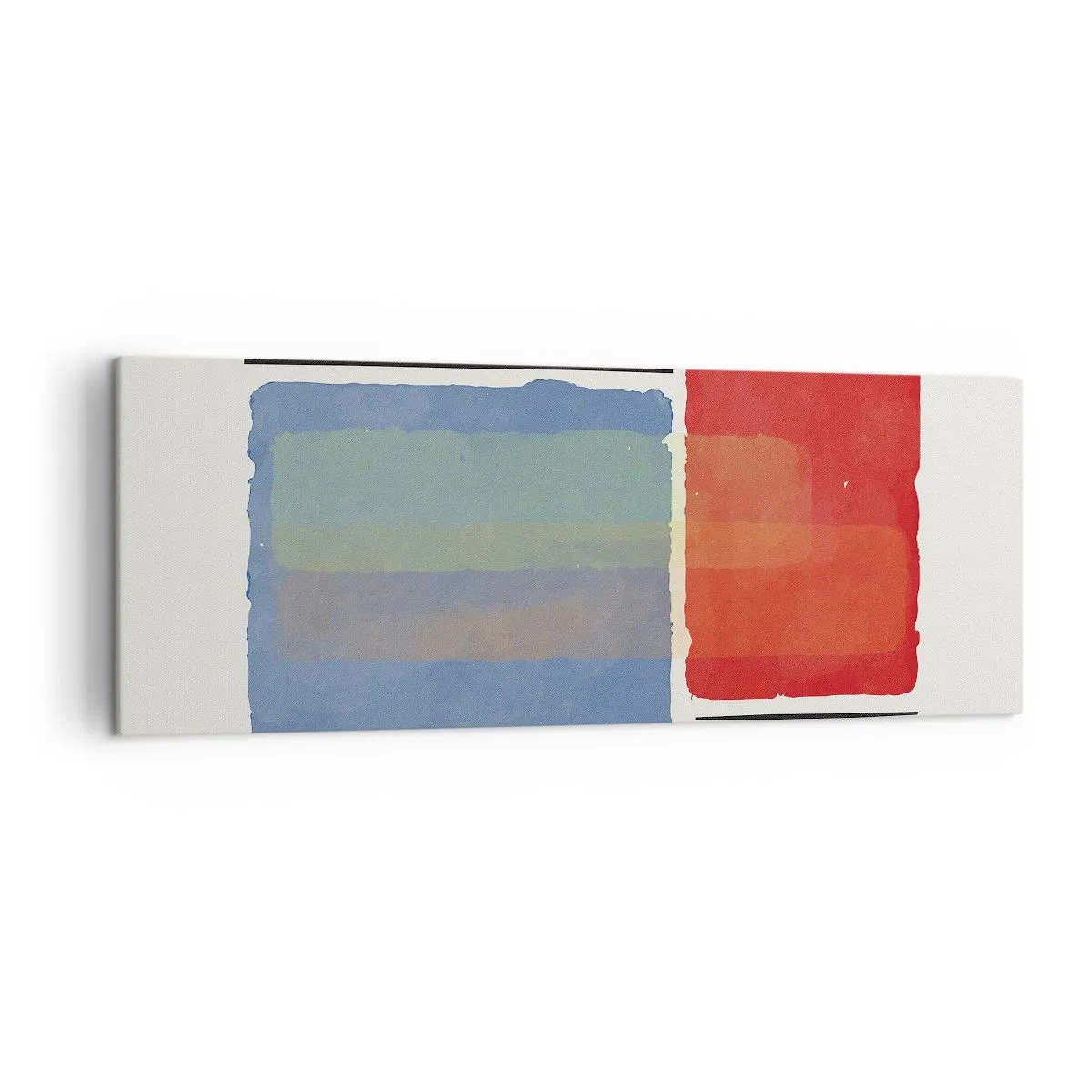 Lærredstryk - Billede på lærred - Geometriens ånd og bogstav - 140x50 cm