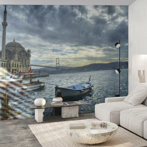 Fototapet Premium Canvas - På grænsen mellem verdener - By, Istanbul, Tyrkiye - 100x70 cm