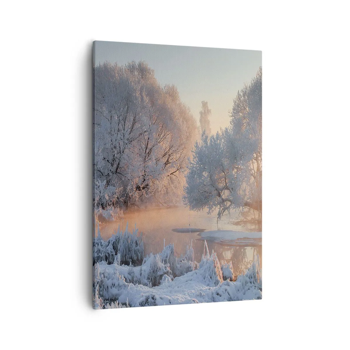 Lærredstryk - Billede på lærred - Alt lyser i solskinnende krystal - 50x70 cm