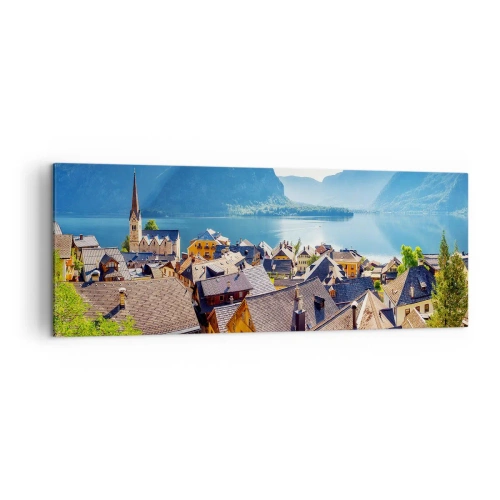 Lærredstryk - Billede på lærred - Det kunne ikke være mere malerisk - 140x50 cm