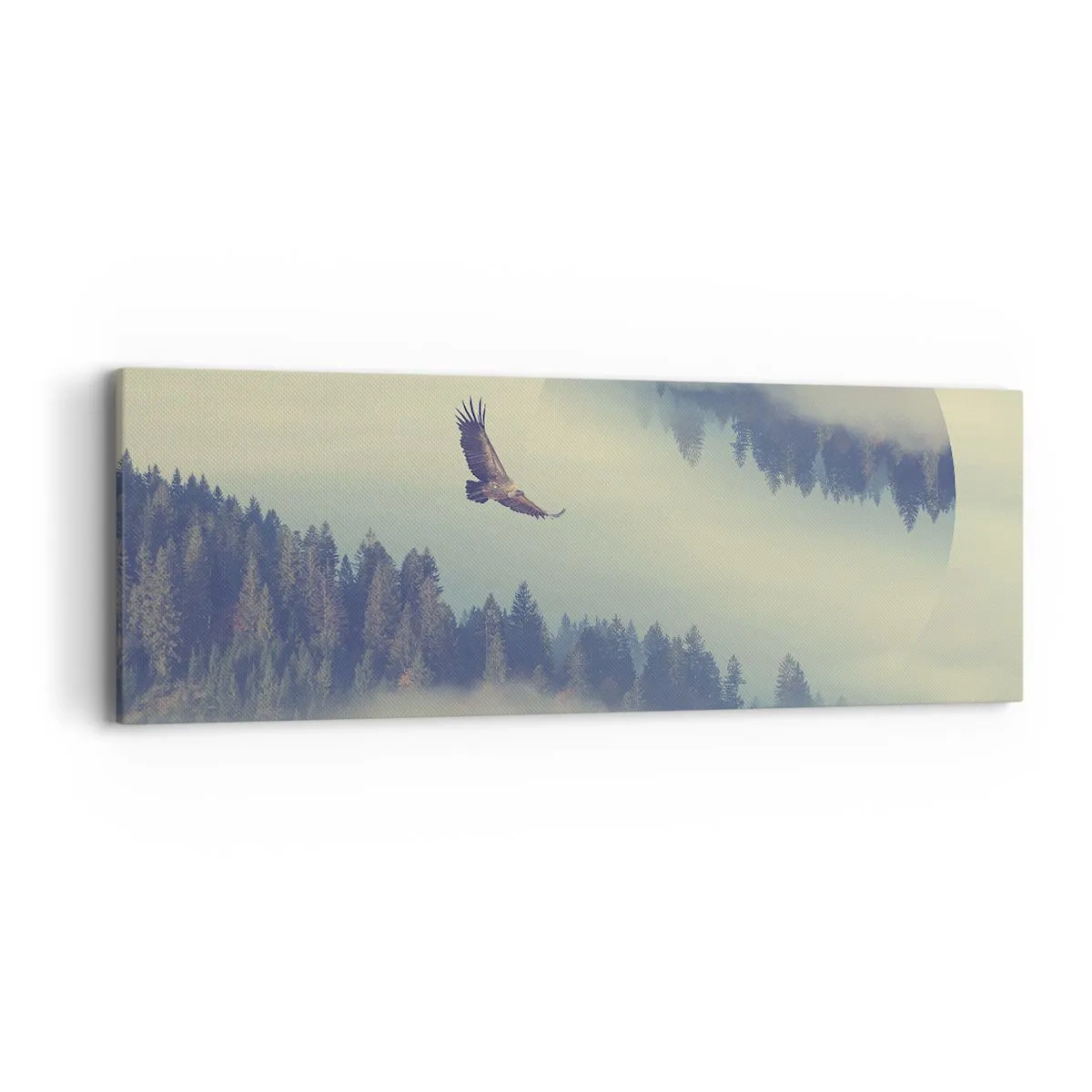 Lærredstryk - Billede på lærred - Jeg så en ørnes skygge - 90x30 cm