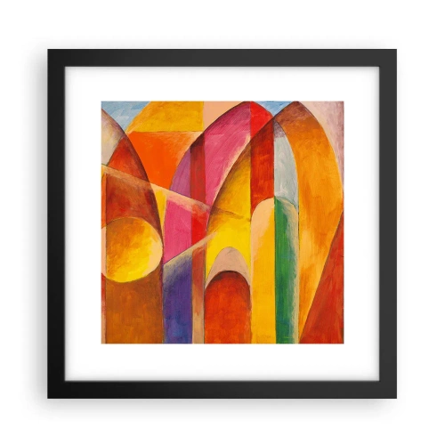 Plakat i sort ramme - Solens katedral - 30x30 cm