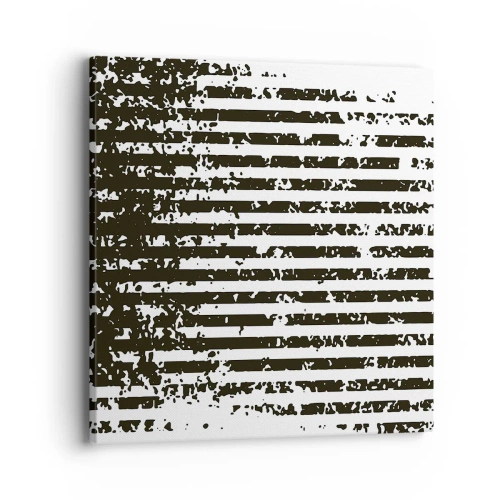 Lærredstryk - Billede på lærred - Rytme og støj - 40x40 cm