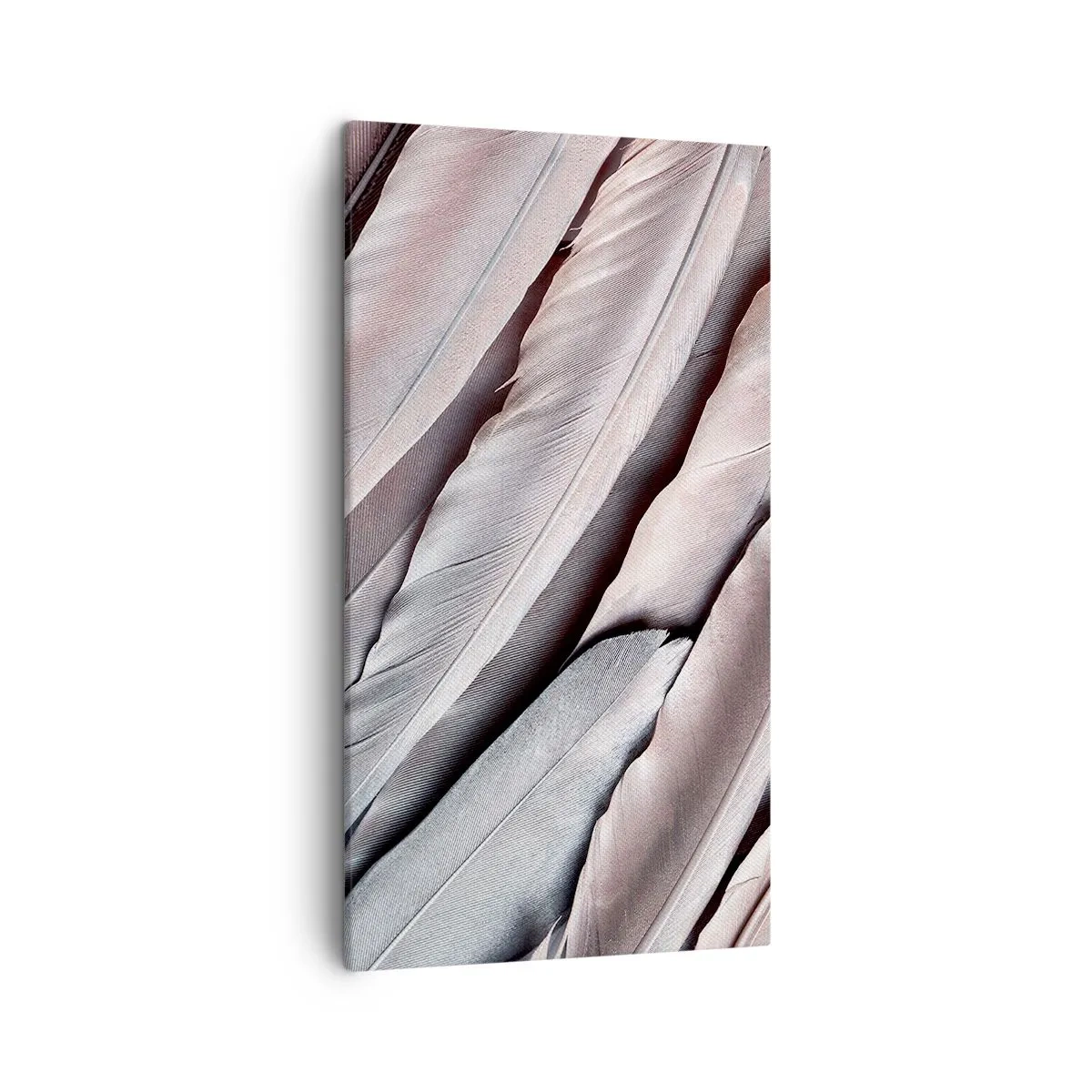 Lærredstryk - Billede på lærred - I lyserødt sølv - 45x80 cm