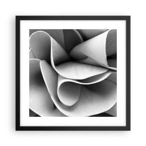 Plakat i sort ramme - Hvad der sker i rummet - 40x40 cm