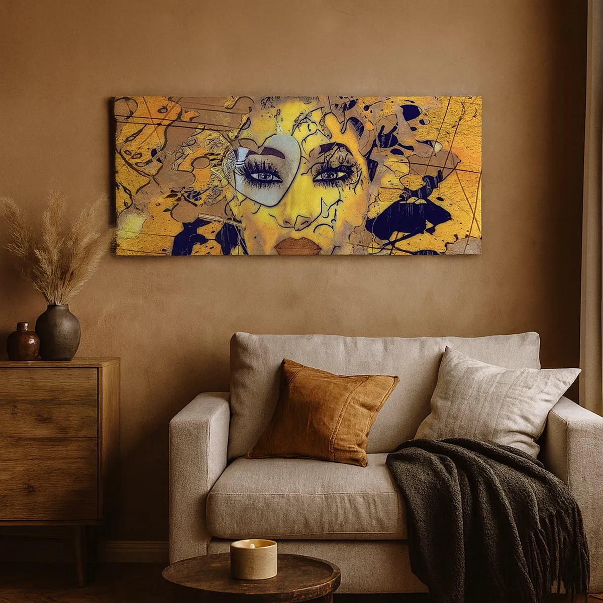 Lærredstryk - Billede på lærred - Solrig skønhed - 30x30 cm