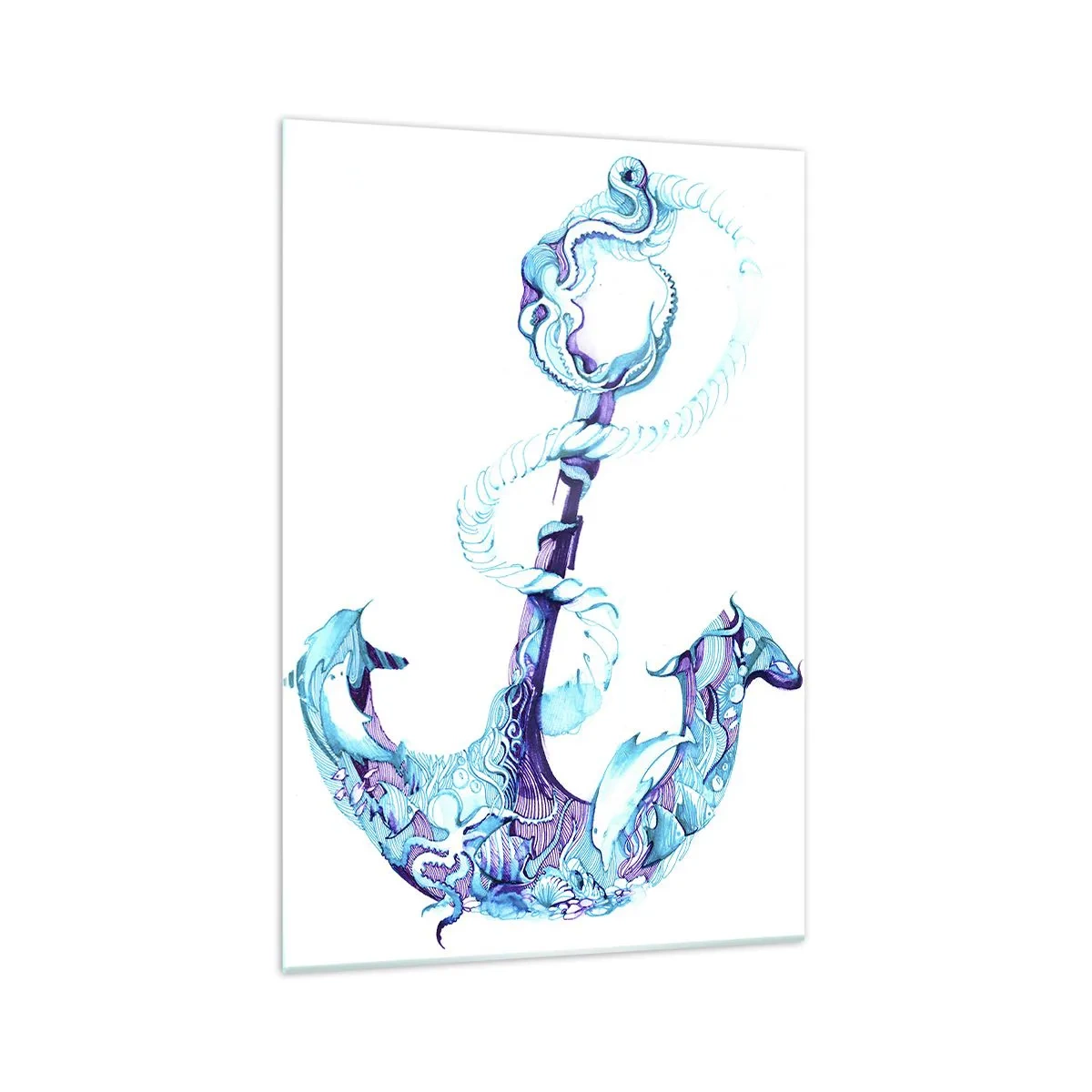 Billede på glas - Forvalter af havets hemmeligheder - 70x100 cm