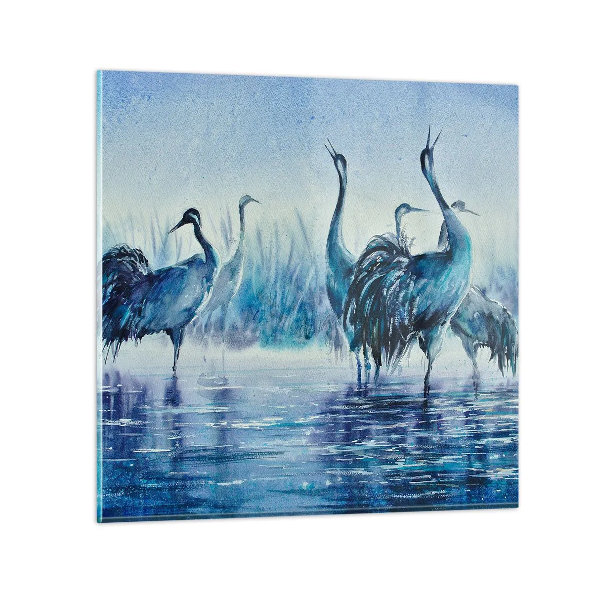 Billede på glas - Morgenmøde - 60x60 cm