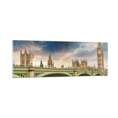 Billede på glas - Tiden stod stille i Imperiet - 90x30 cm