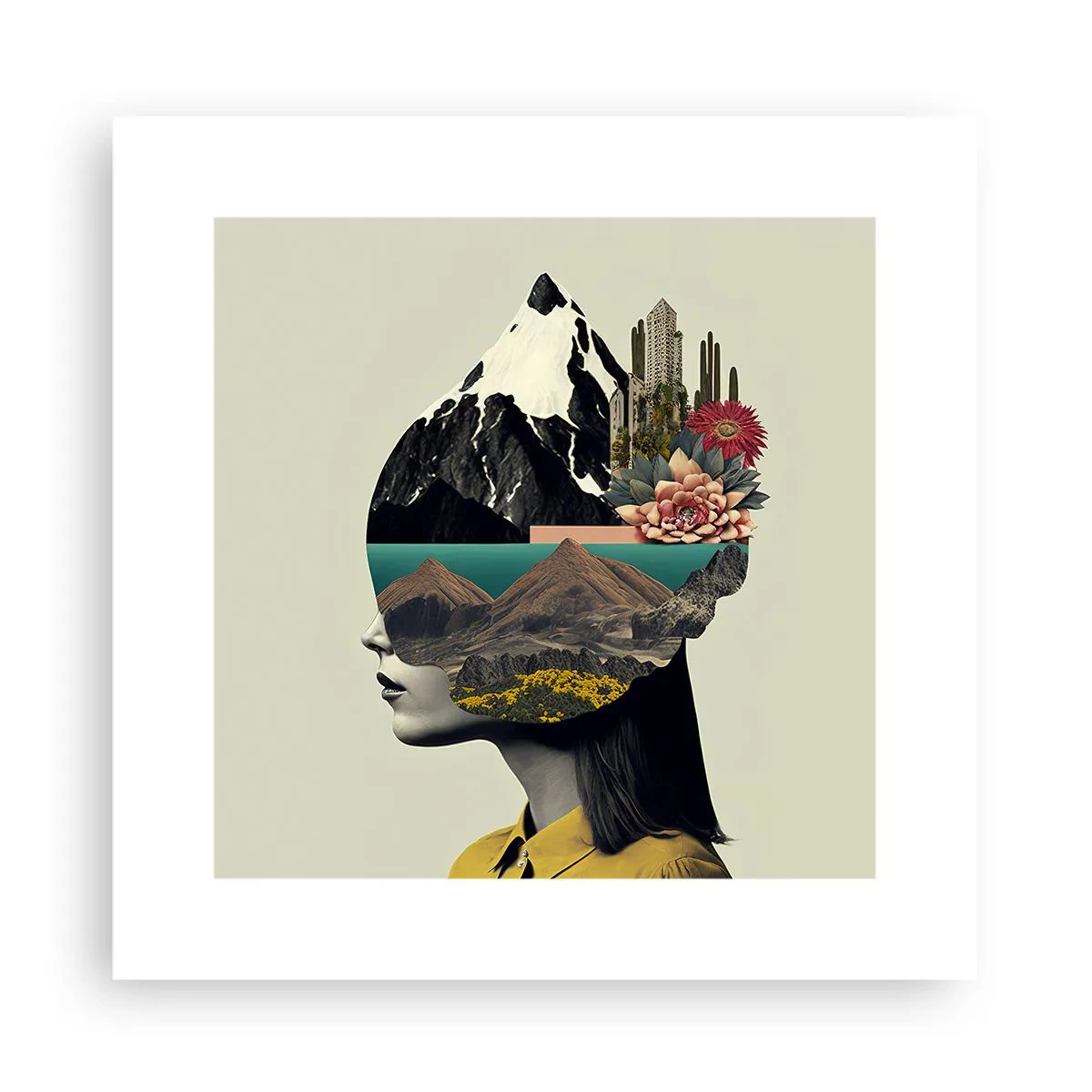 Plakat - Kvinden - altid et mysterium - 30x30 cm