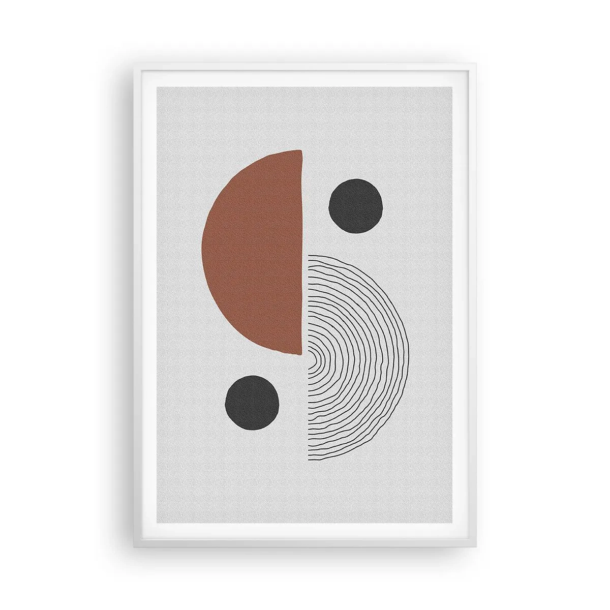 Plakat i hvid ramme - Perfektion af hjulet - 70x100 cm