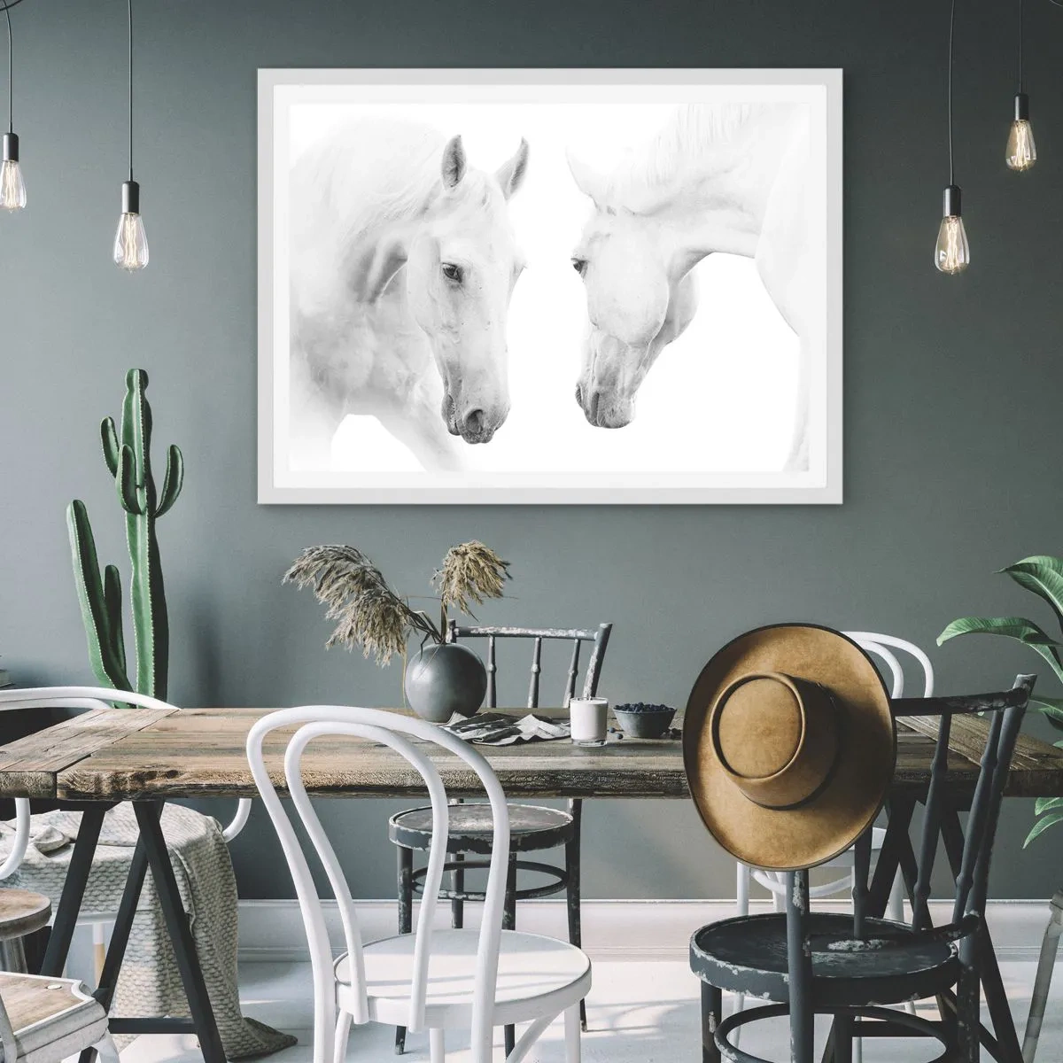 Plakat i hvid ramme - Er dette venskab...? - 40x30 cm