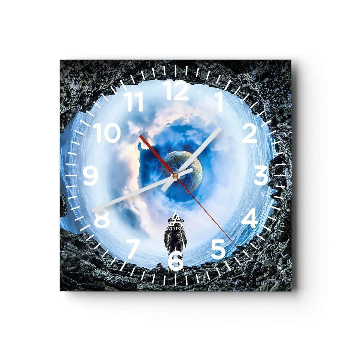 Vægur, Uret - Ikke langt hjemmefra - 40x40 cm