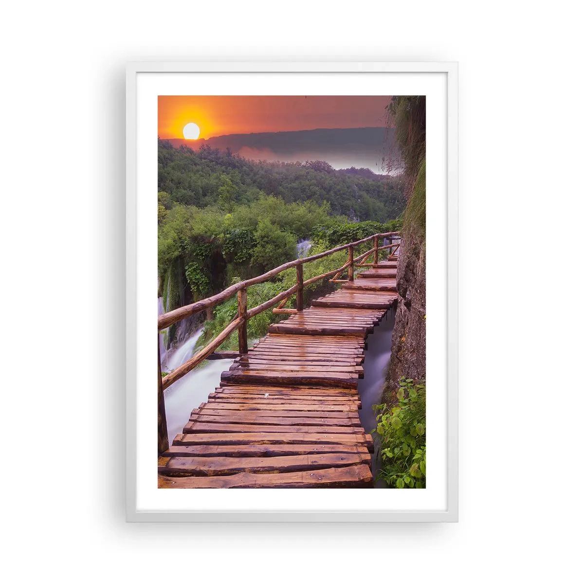 Plakat i hvid ramme - En utrolig skønhed - 50x70 cm