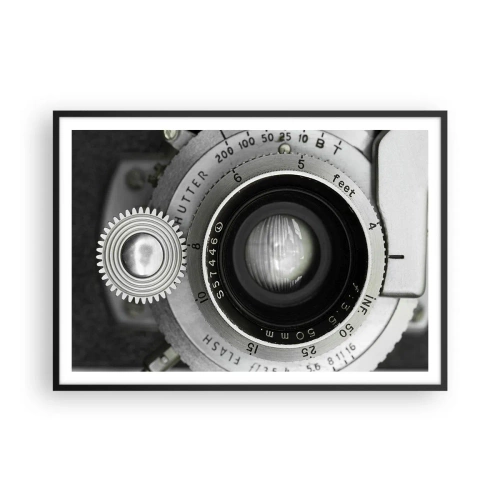 Plakat i sort ramme - Historien om Hollywood - 100x70 cm
