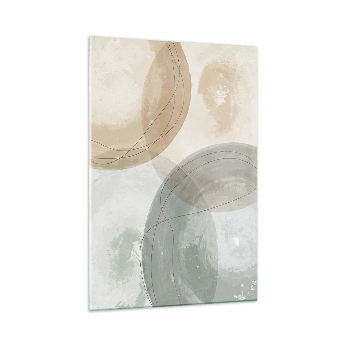 Billede på glas - Gennemtrængning af verdener - 80x120 cm