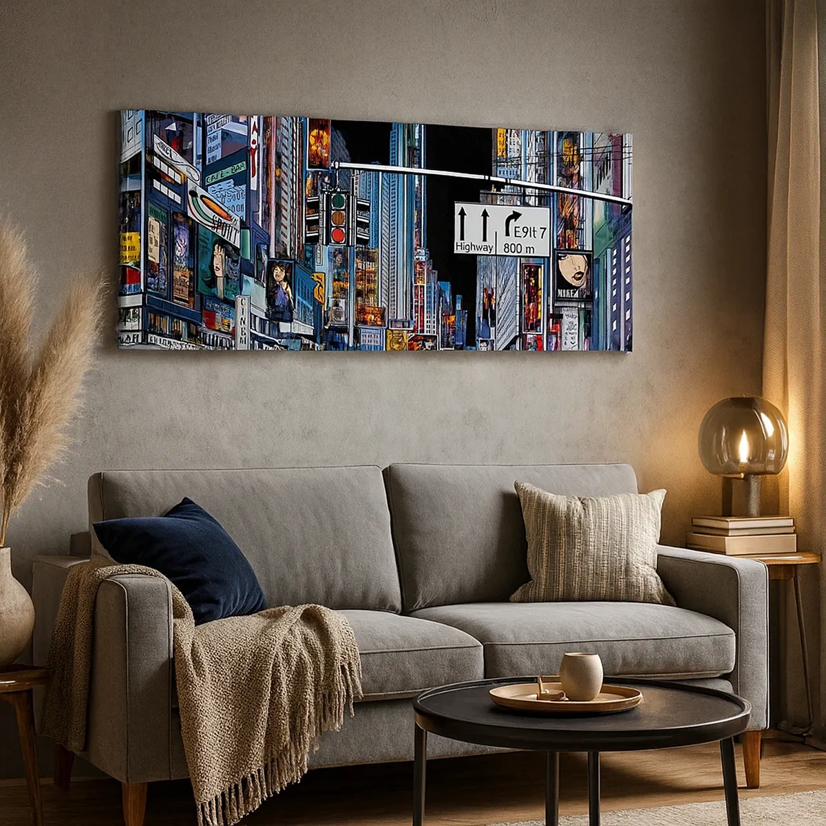 Lærredstryk - Billede på lærred - En komisk stor aften - 30x30 cm