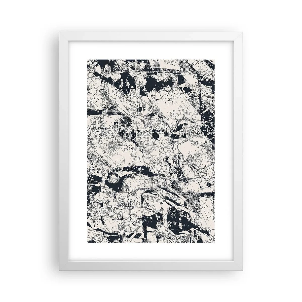 Plakat i hvid ramme - Modsætningernes gennemtrængning - 30x40 cm