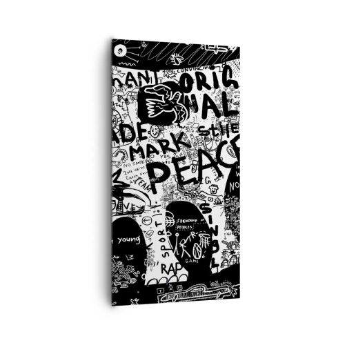 Lærredstryk - Billede på lærred - Gadens rige verden - 65x120 cm