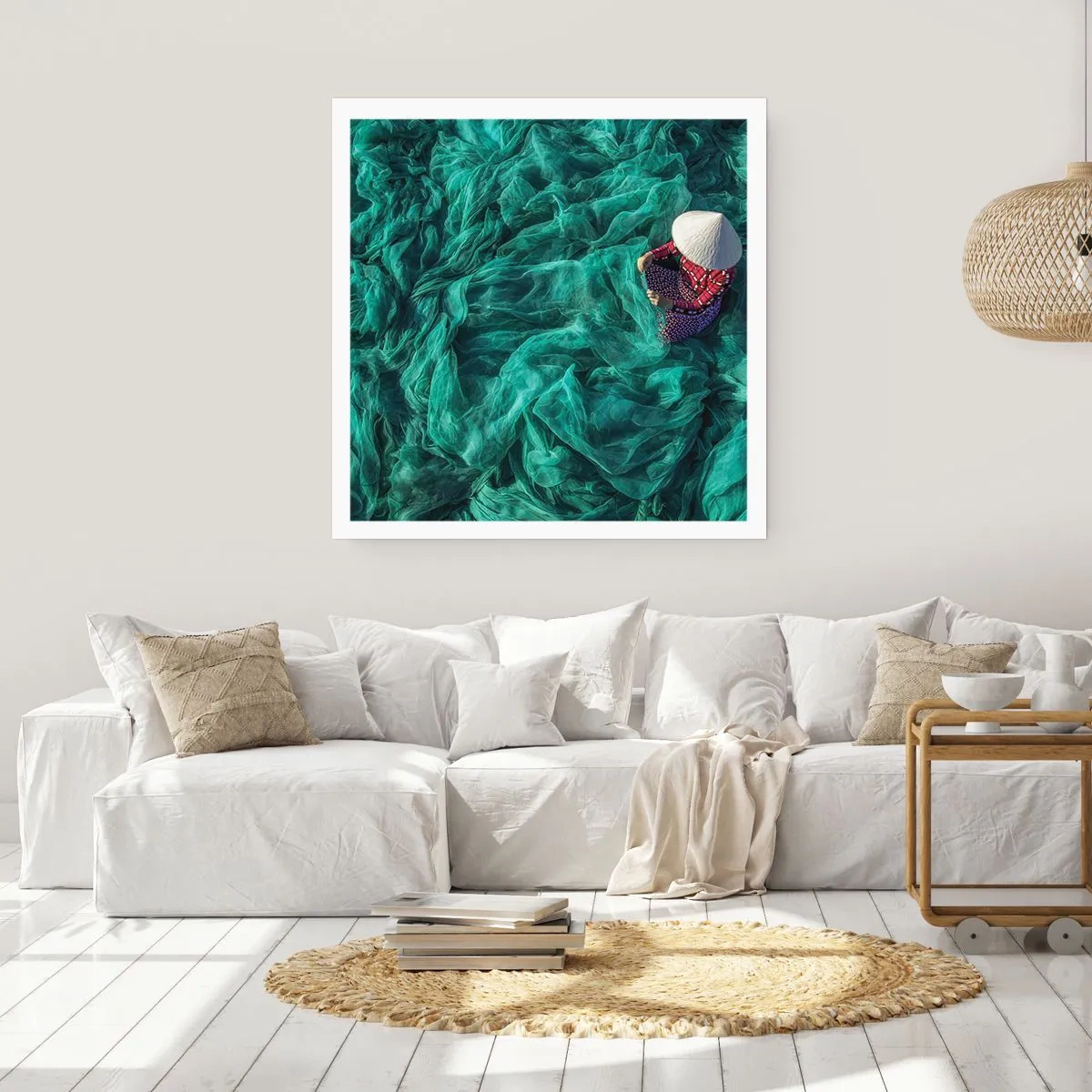 Plakat - I et hav af lys - 50x50 cm