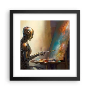 Plakat i sort ramme - Fremtidens kunst - 30x30 cm